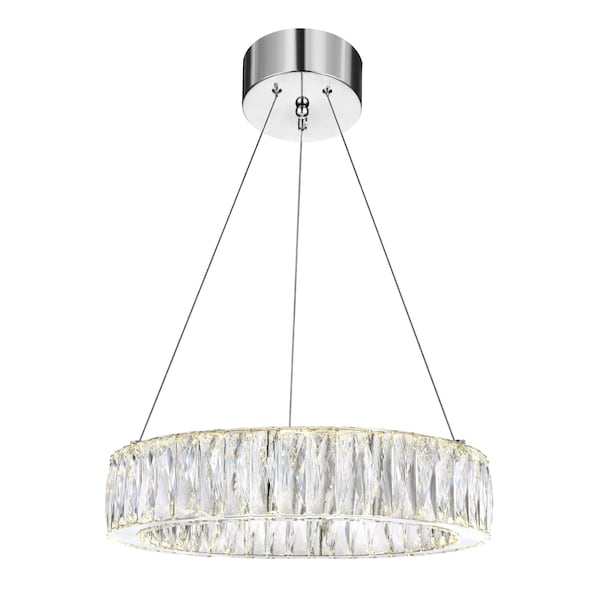 Cwi Lighting Juno LED Chandelier With Chrome Finish 5704P20-1-601 - main